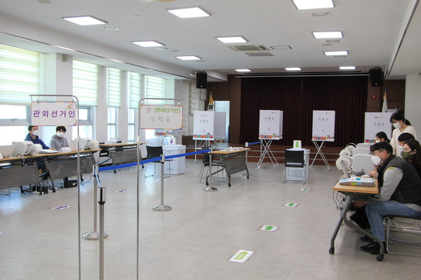 지난 20대 대통령선거 사전투표소 장면